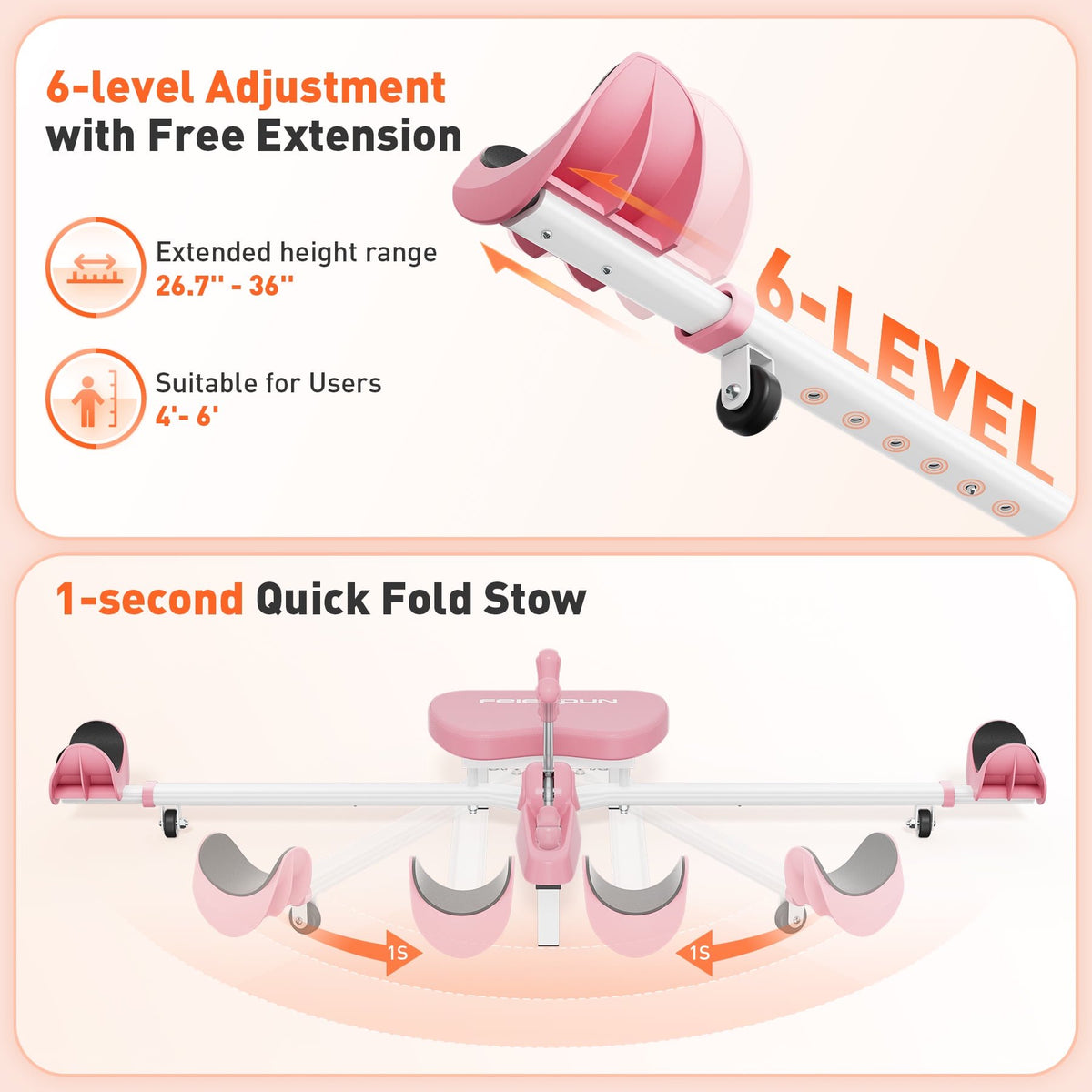 Leg Stretch Machine for Flexibility Training, Perfect for Full Splits, Yoga, Dance, and Stretching Workouts