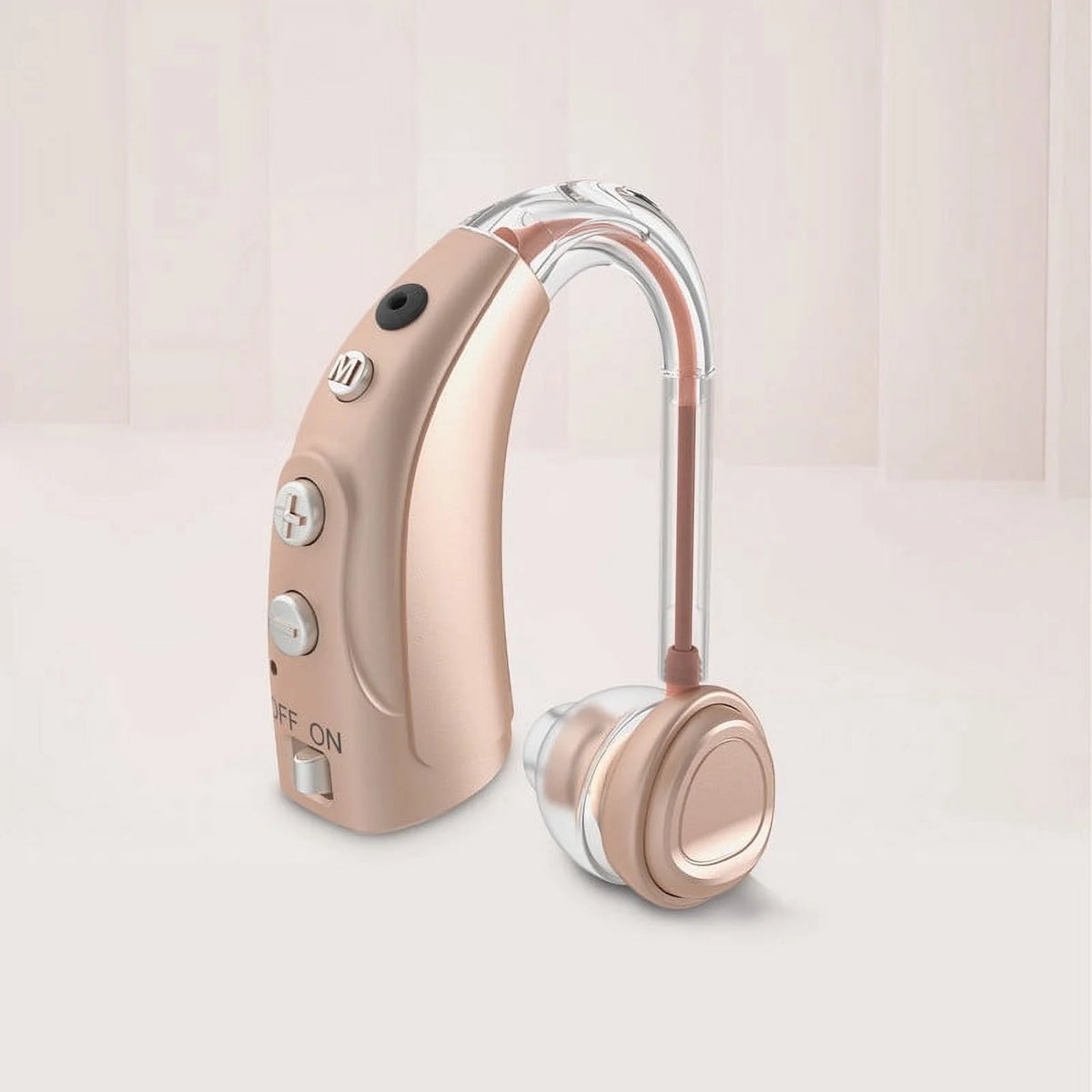 ELCTRTICI VHP-1710 Hearing Aid for Adults with 16 Channels & 4 Modes, Sound Device with Intelligent Noise Reduction Function, Advanced User-Friendly Audio Device, for Hearing Loss, Single (Beige)