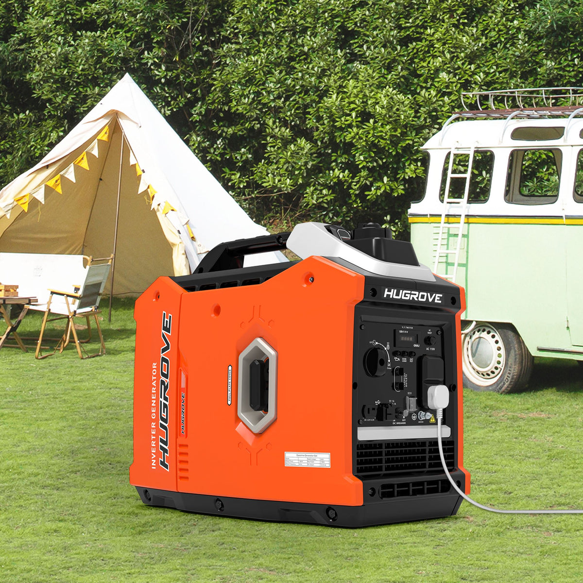 Segmart 2200W Portable Inverter Generator, Gas Powered Super Quiet with Eco-Mode, 6H Runtime, Ultra-Lightweight for Camping, Home Backup & RV Use, EPA Compliant