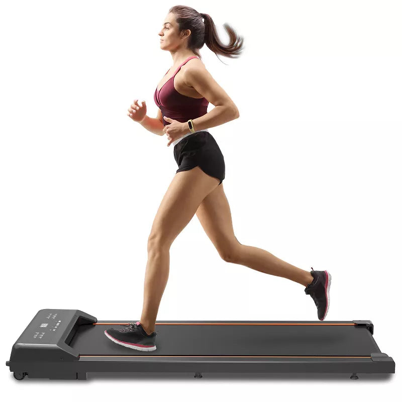 BestParts Treadmill, Under Desk Electric Treadmill with LED Display and Remote Control, 2.5HP Quiet Motor, Suitable for Home Office Use, Black