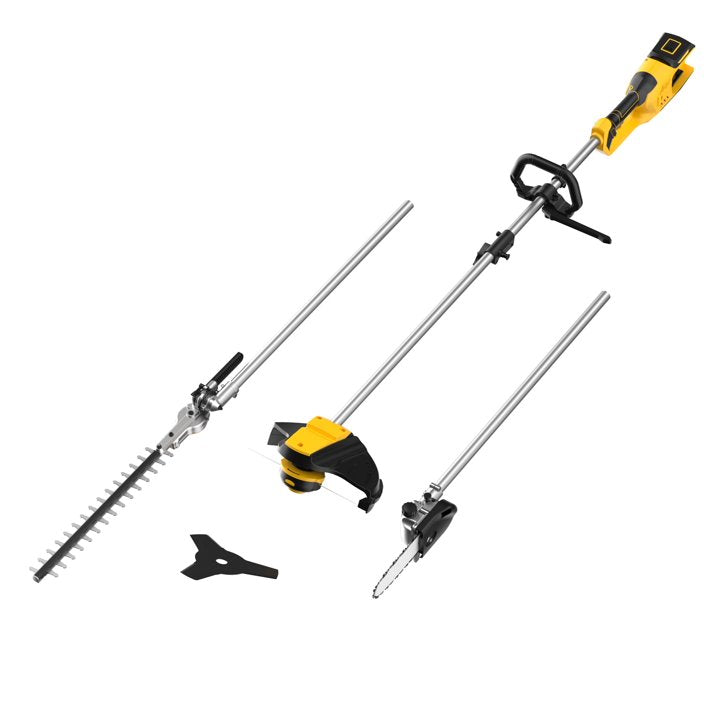 40V Cordless Weed Wacker, Pole Saw, Hedge Trimmer and Brush Cutter, 4-in-1 Multi Garden Tools