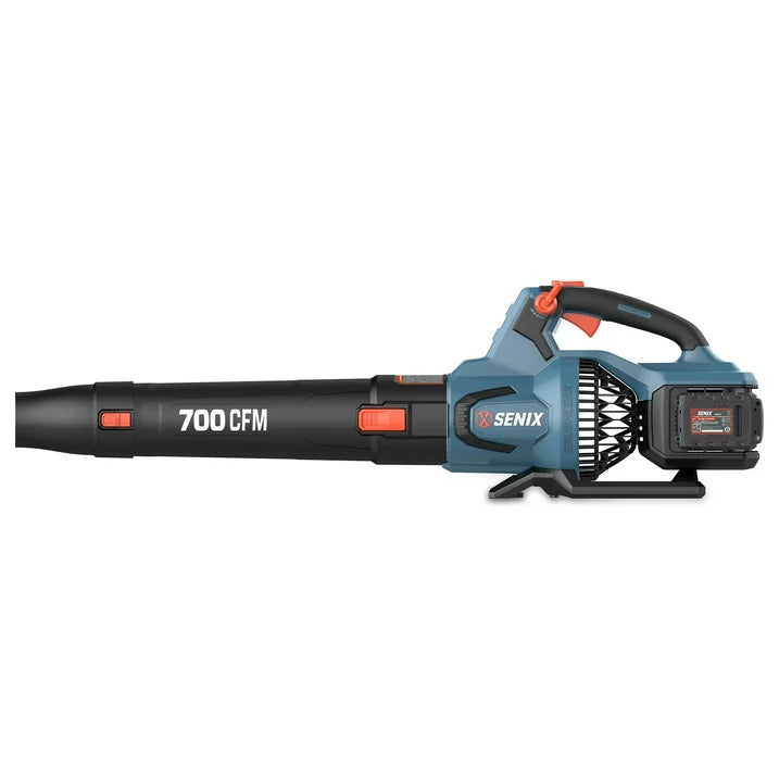 SENIX 40 Volt Max  Cordless Leaf Blower with 700 CFM, 145 MPH, Brushless Motor, Cruise Control, Variable Speed, Powerful Blower for Lawn Care, Battery and Charger Included (BLAX2 M2)