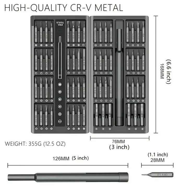 Small Screwdriver Set, 63 in 1 Precision Screwdriver Set,Eyeglasses Repair Kit,Mini Screwdrivers Set