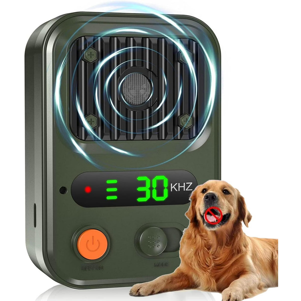 Anti Barking Device, 2025 Ultrasonic Dog Barking Silencer with 3 Modes, Rechargeable Bark Box for Indoor & Outdoor, CICPAP Pet & Human Friendly Dog Bark Deterrent