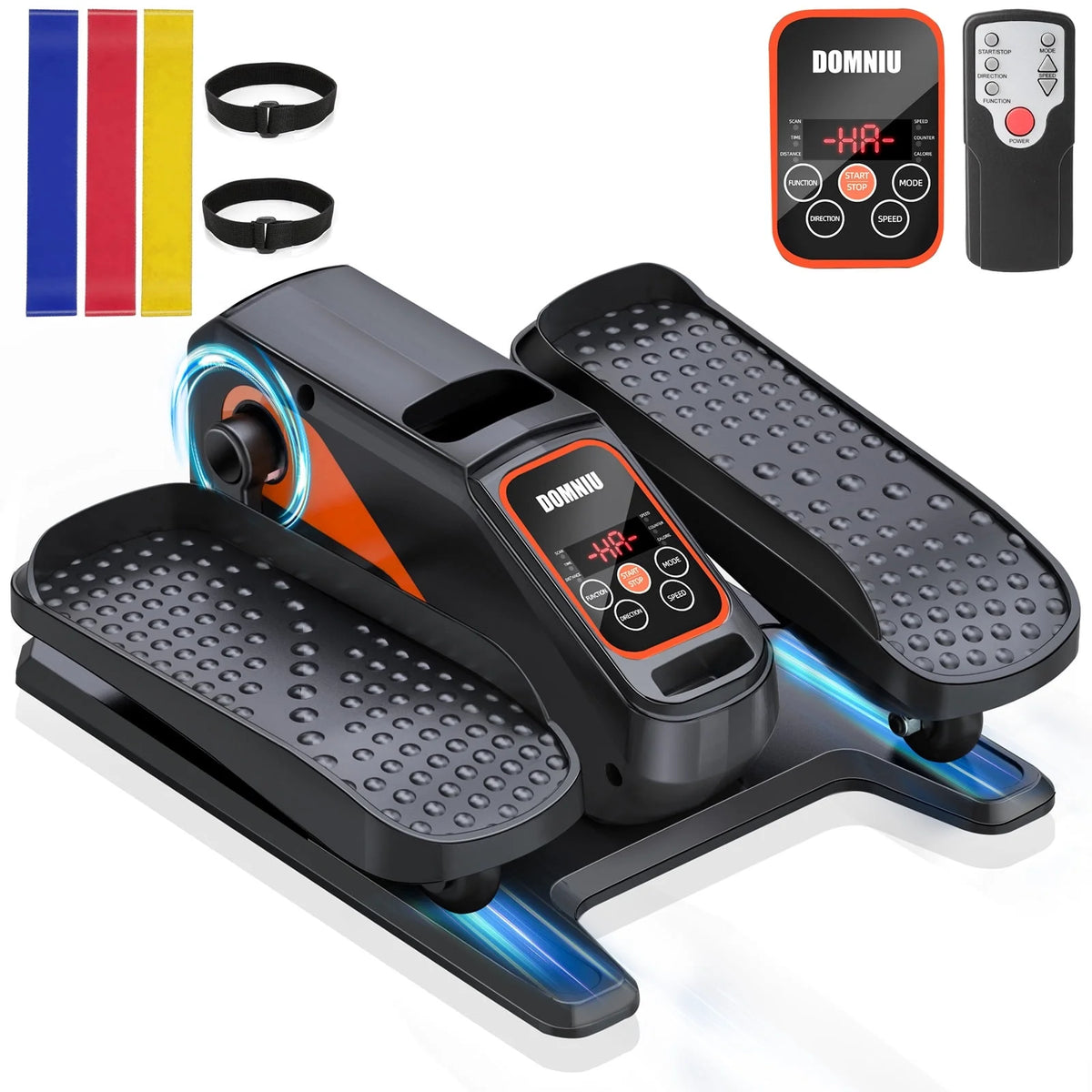 Under Desk Elliptical Machine, Ellipse Leg Exerciser for Seniors , Quiet & Portable Electric Seated Pedal Exerciser with Remote Control & 16 Adjustable Speeds