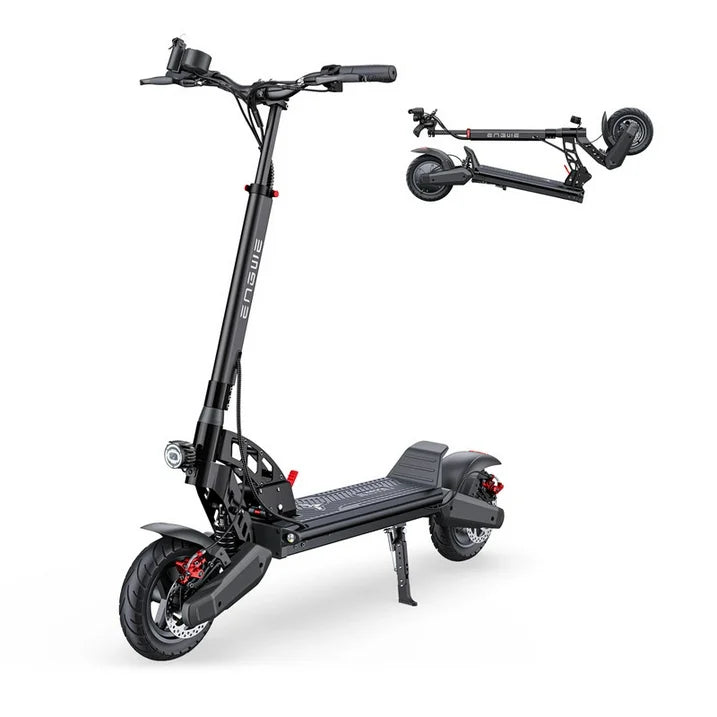 ENGWE Y400 Electric Scooter with 750W Motor up to 23 MPH and 25 Miles Range,10" Pneumatic Tire Folding Escooter for Adults,Black
