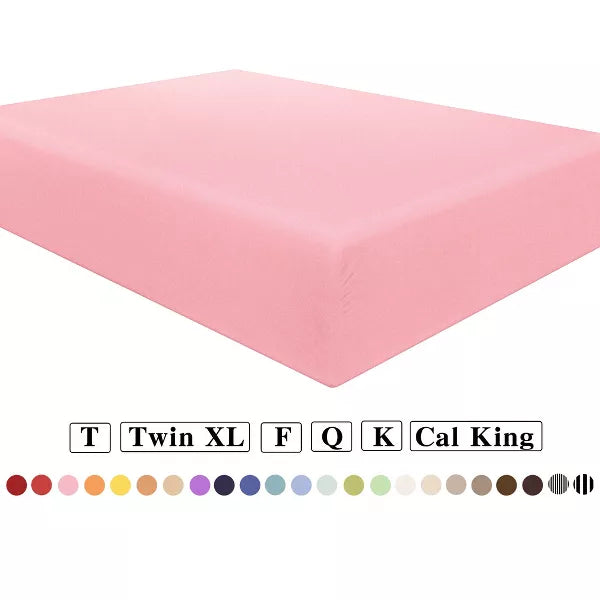 Brushed Microfiber Fitted Sheet Only, Super Soft Hotel Quality Fitted Sheet with Deep Pocket - NTBAY