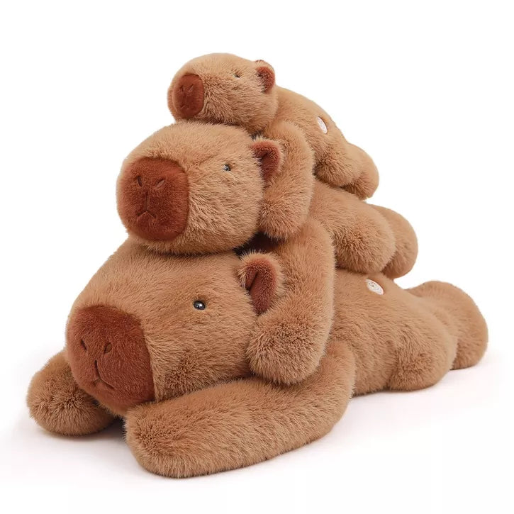 TITQWOP Capybara Weighted Stuffed Animal 12-23.6 Inch 2.2Lbs Capybara Plush Toy Soft and Cute Capybara Plush Animal for Adults Kids Boys and Girls
