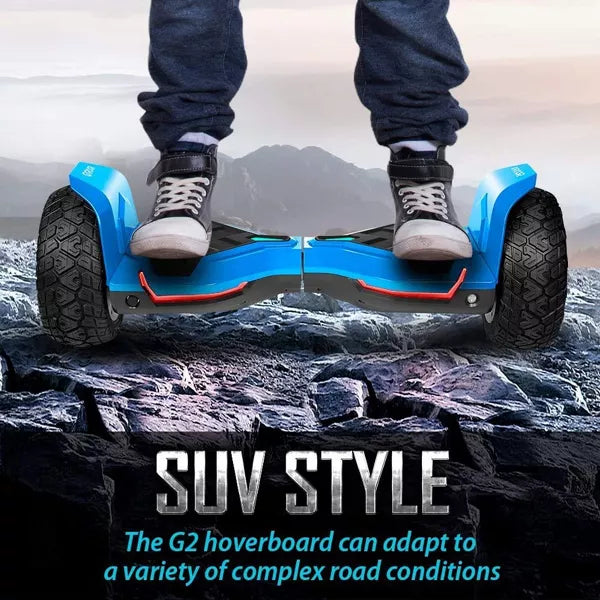 Mastgoal 8.5 inch 700W off-Road Hoverboard - All Terrain Hoverboard with Bluetooth Speaker and LED Lights, 10 mph, 265lbs Loads