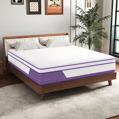 CHEVNI 12-14 Inch Mattress in a box Hybrid Spring Memory Foam Medium Firm