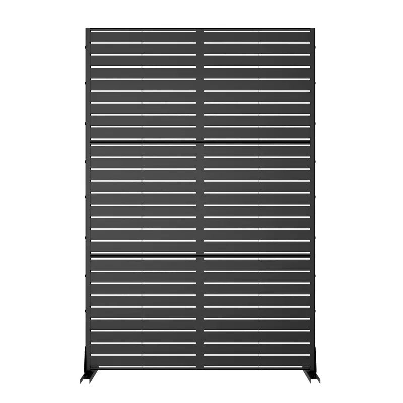 PexFix Outdoor Metal Privacy Screen Garden Fence in Louver Pattern