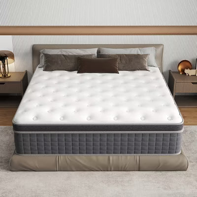 CHEVNI 10/12/14 Inch Mattress in a box Hybrid Spring Memory Foam Medium Firm