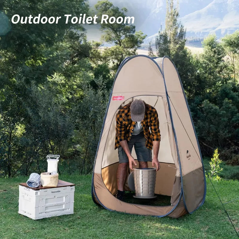 Naturehike Camping Shower Tent – Portable Privacy Tent for Outdoor Shower, Changing Room, Waterproof, Easy Setup, Breathable & Durable