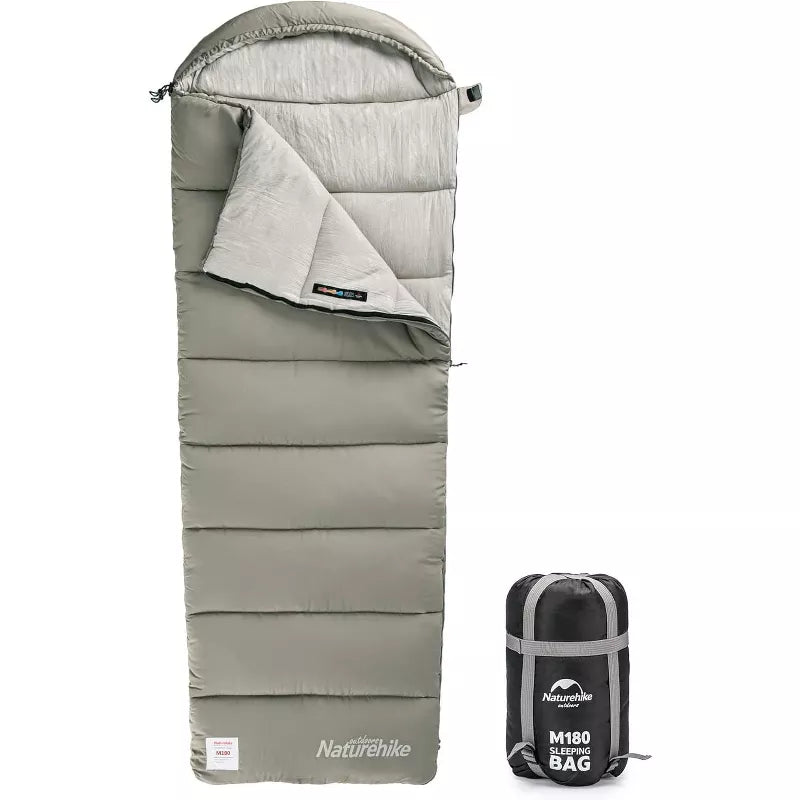 Naturehike Sleeping Bag for Adults with Hood, Hollow Cotton Sleeping Bag, Waterproof Spliceable Sleeping Bags for Camping, Hiking, Traveling- Left