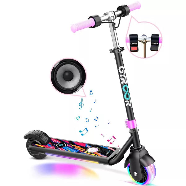 Mastgoal Electric Scooter for Kids, 150W Motor 10mph Speed Electric Scooter with Adjustable Handlebar and LED Lights