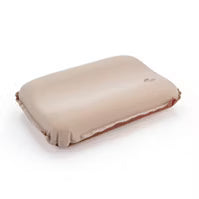 Naturehike Inflatable Camping Pillow - Portable 3D Comfortable Silent Sponge Pillow - Perfect for Camping and Travel (Khaki)