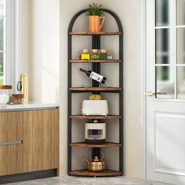 Tribesigns 71" 6-Tier Corner Shelf