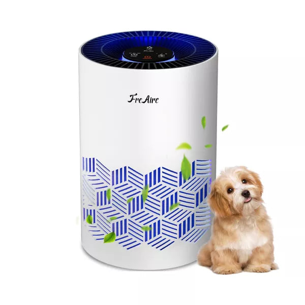 FreAire Air Purifiers for Home Covers Up to 1086 Ft², HEPA Air Purifier with RGB Lights, Air Cleaner for Pets Dust Smoke Pollen Dander Smell white