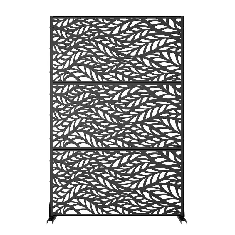 PexFix Modern Outdoor Screen Privacy Screen in Leaf Patterns Wall Decal