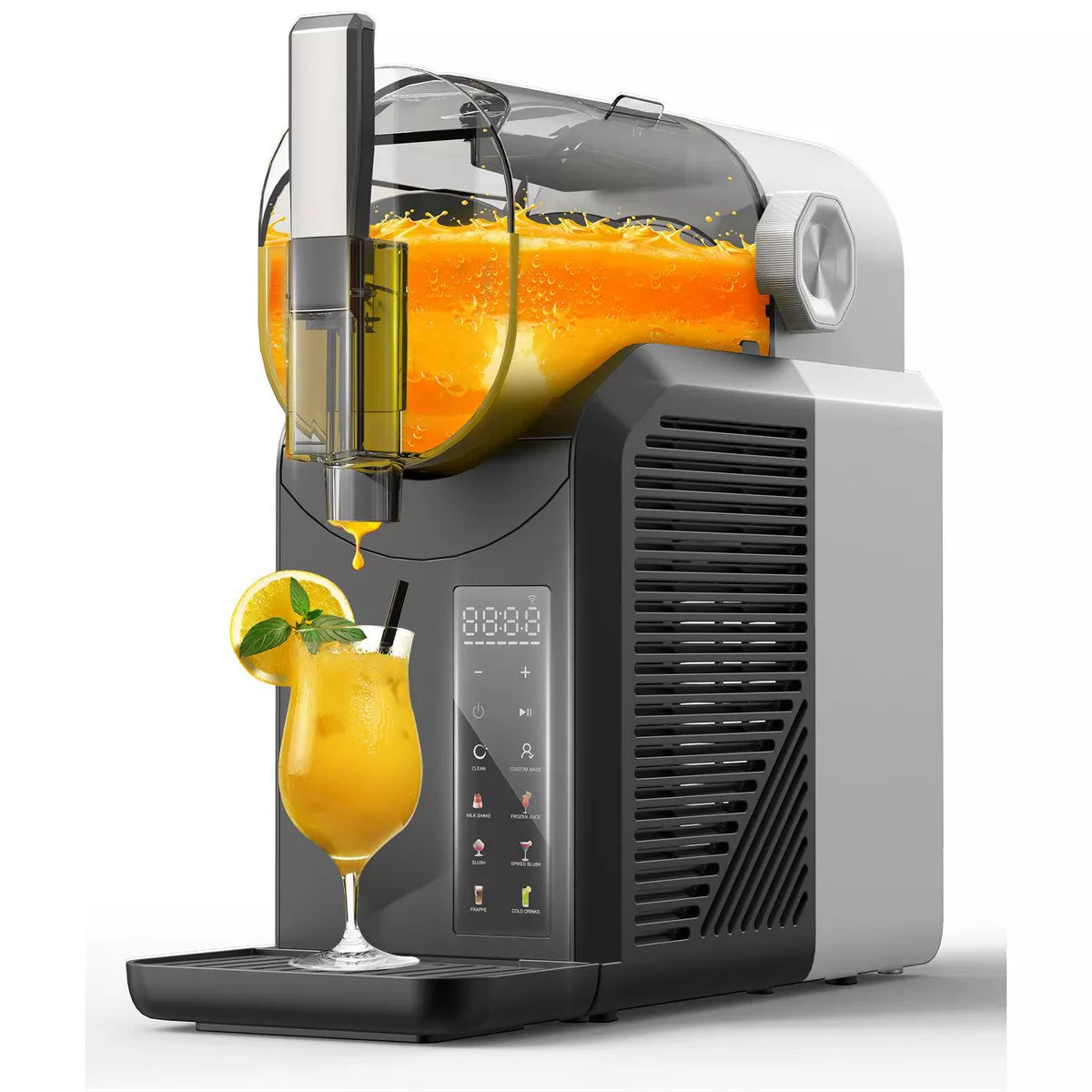 Greenever 15-Minute Slushie Machine with 6 Preset Programs & 4 Hours Freshness for Home Frozen Drink Milkshakes Margaritas Frappes