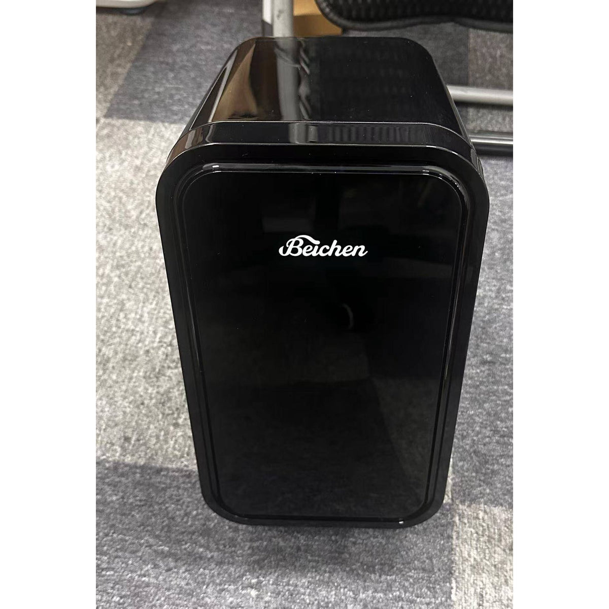 Mini Fridge, 4 Liter/6 Cans Small Refrigerator With Dimmable LED Light,AC/DC Portable Thermoelectric Cooler and Warmer for Bedroom,Office,Gaming room and Car