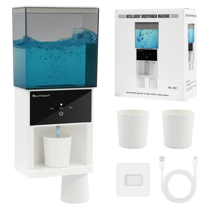 Sentryse Automatic Mouthwash Dispenser for Bathroom,100 Days of Ultra Long Standby Battery Life,Suitable for All Age
