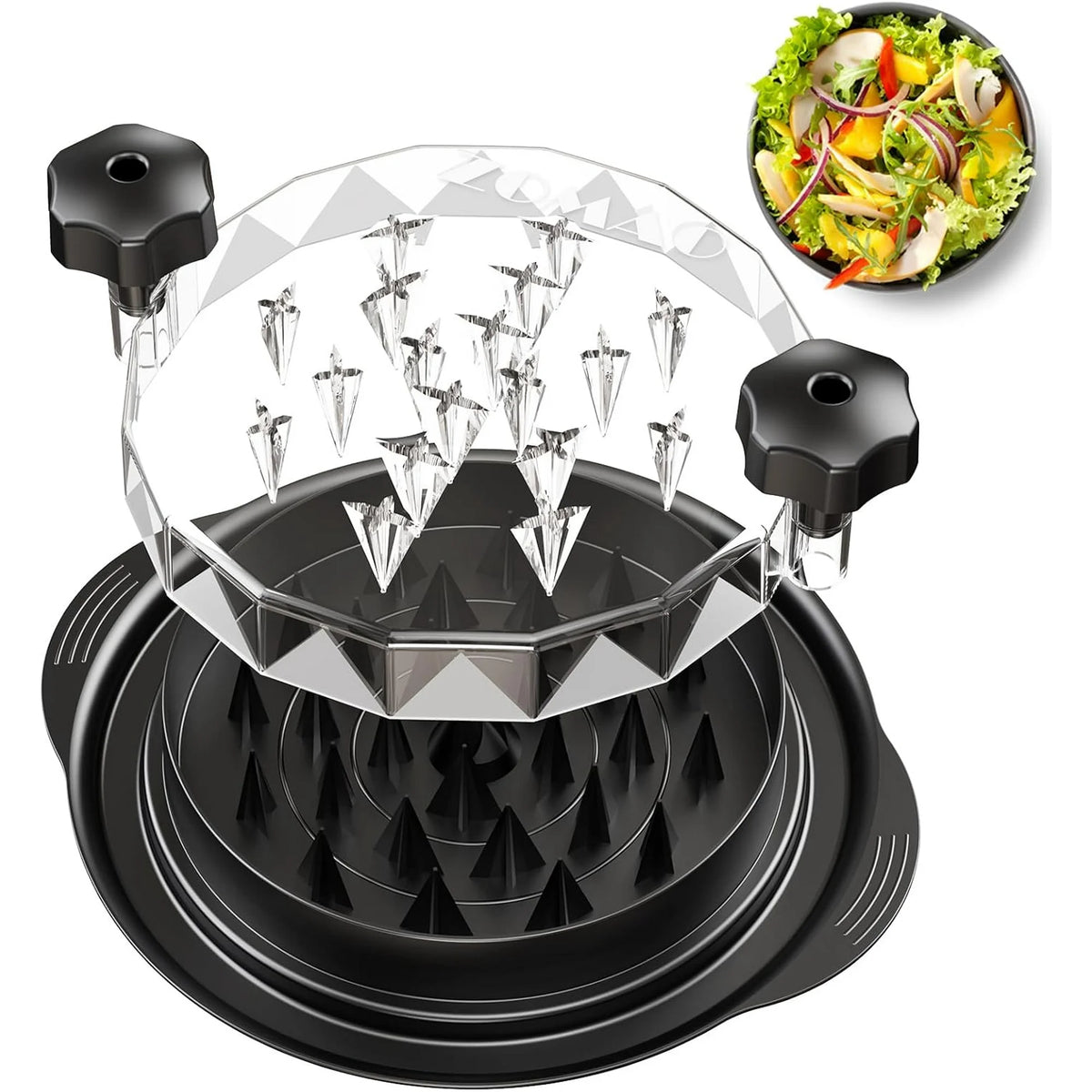 Pro Max Chicken Shredder 11",Large Chicken Breast Shredder Tool Twist,Visible Meat Shredder Machine with Ergonomic Handle,Strong Anti-Slip Strip,BPA Free,Suitable for Pork Beef Chicken