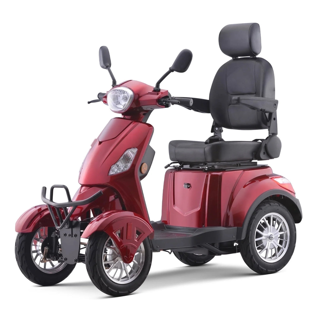 SUNDERWELL Electric Heavy Duty Mobility Scooters, Large 4 Wheels Wheelchair Device, 400 LBS Capacity for Seniors  Adults, Speed Adjust, Remote Key, Ship Fully Assembled and Ready to Ride