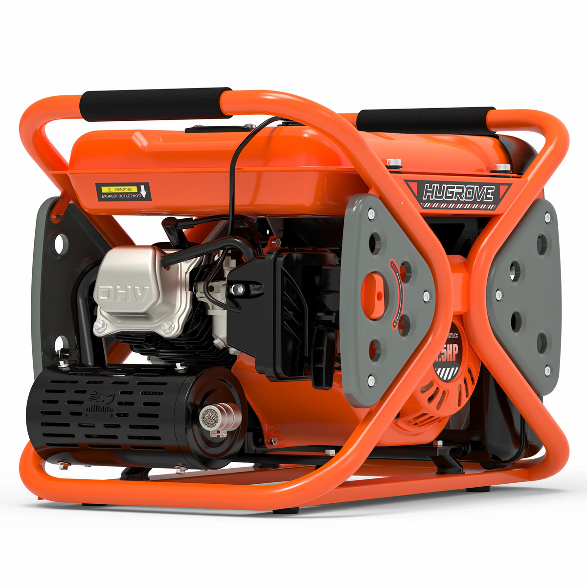 Gas Powered Generator Inverter, 3800W Outdoor Portable Generator w/223CC 4-stroke OHV Engine, 67db Low Noise Generator for Home Use, THD≤2% Pure Sine Wave for 98% Device