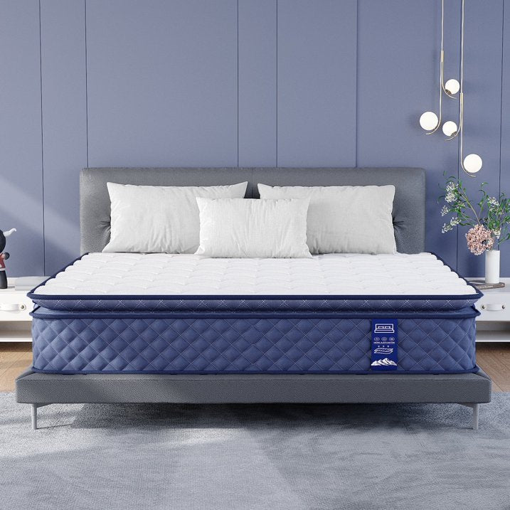 Pamag Pieeoo Gel Memory Foam 12 Inch Cooling Hybrid Mattress, Twin XL, Medium
