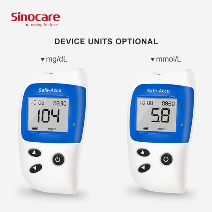 Blood Glucose Monitor Kit 50 Lancets,No Coding Diabetes Home Test Kit