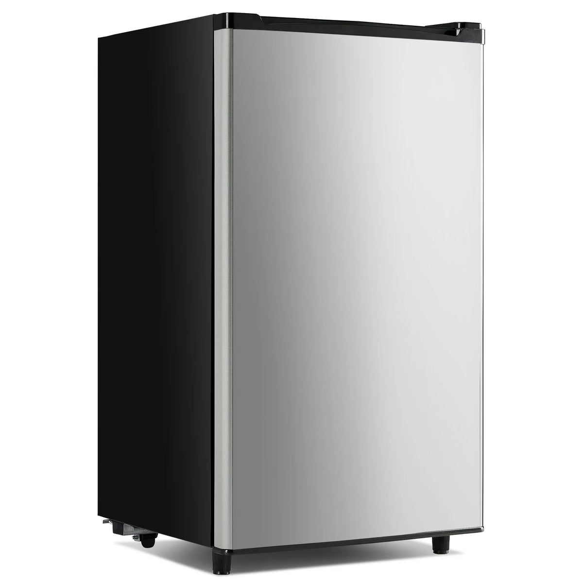 edx 3.2 cu. ft. Single Door Mini Refrigerator, 17.7" Width, with Separate Freezer, Silver