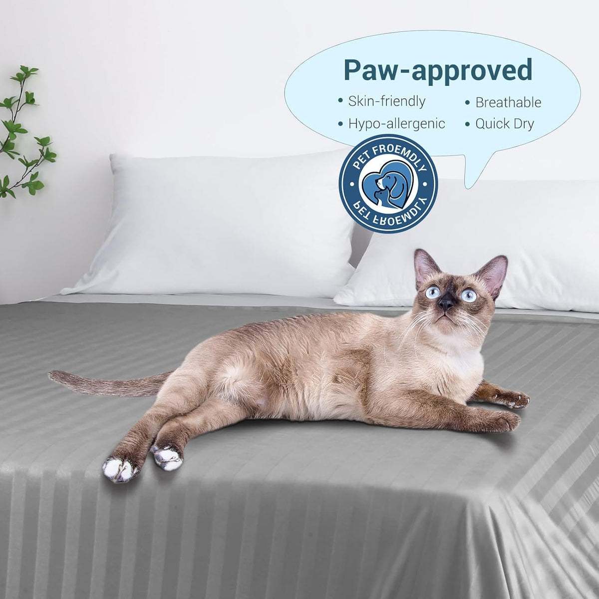 Aship Cooling Blanket King Size - Classic Stripe Cold Blanket for Hot Sleepers, Arc-Chill Thin Ice Cooling Summer Blanket to Relieve Night Sweats and Hot Flashes, Gray, 108x90