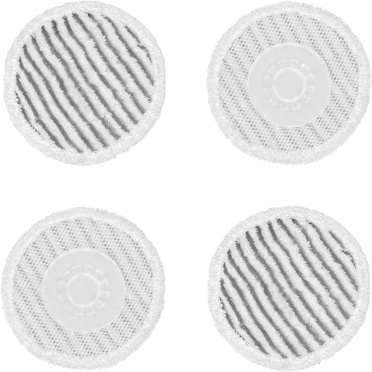 4 Packs Replacement Round Steam Mop Pads for Shark S7020 S7000 Steam Mop, Steam&Scrub