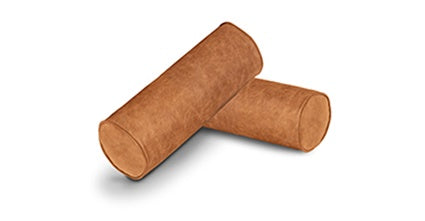 Napa Leather Bolster Pillow Set