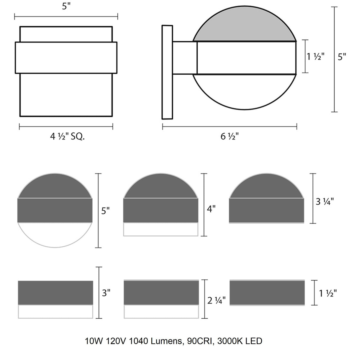 Inside-Out® REALS Downlight Wall Light